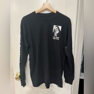 Riot Society Black Long Sleeve Graphic Tee
